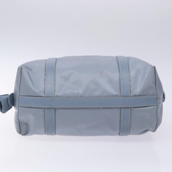 PRADA Tote Bag Nylon Light Blue Silver Auth - Picture 13 of 16